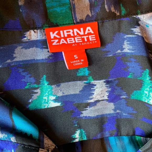 Kirna Zabete at Target Abstract Print Button Down - Picture 3 of 7